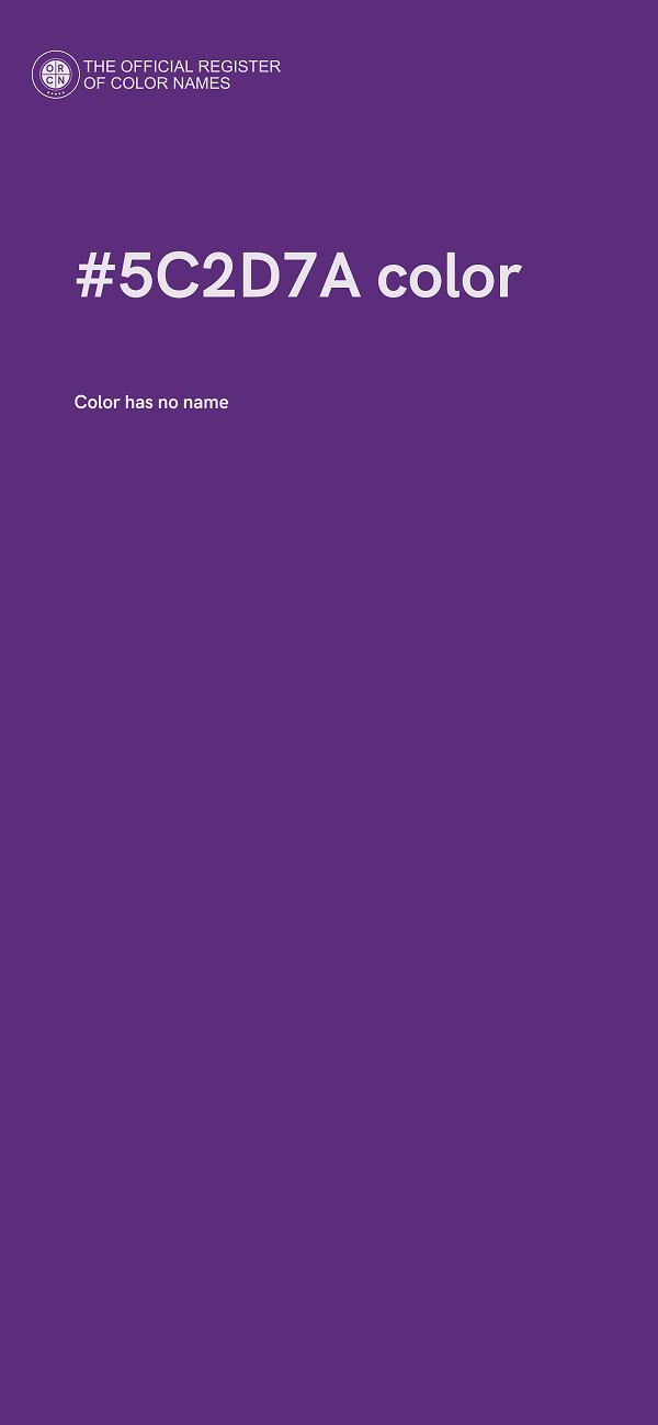#5C2D7A color image