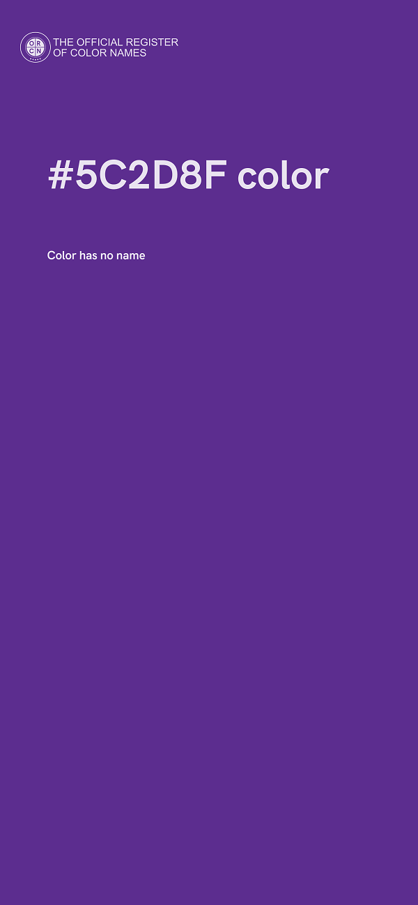#5C2D8F color image