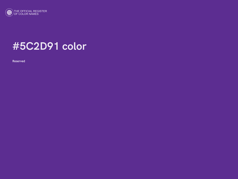 #5C2D91 color image
