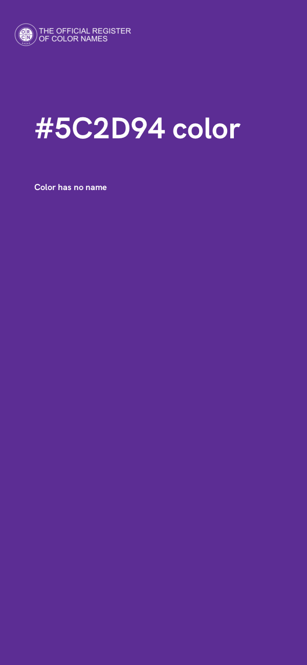 #5C2D94 color image