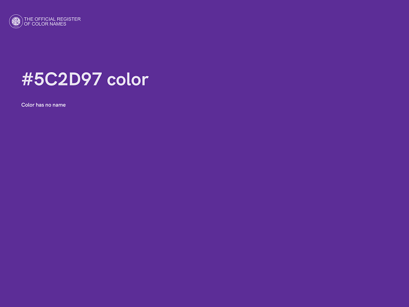 #5C2D97 color image