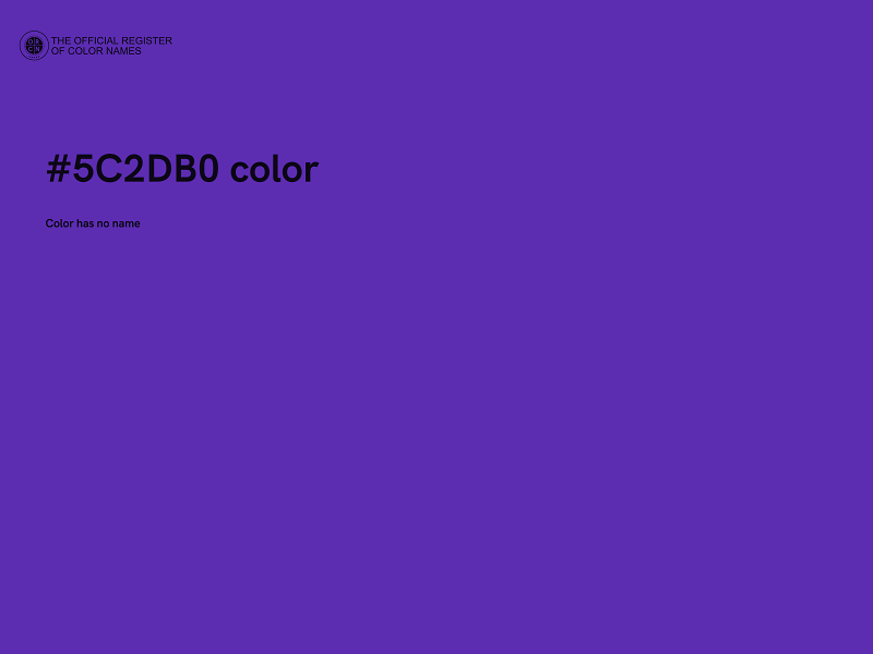 #5C2DB0 color image