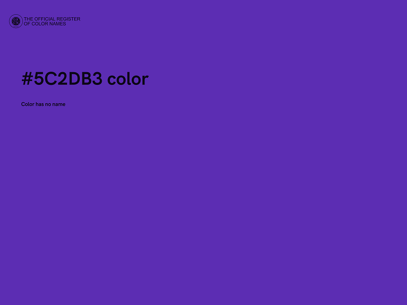 #5C2DB3 color image