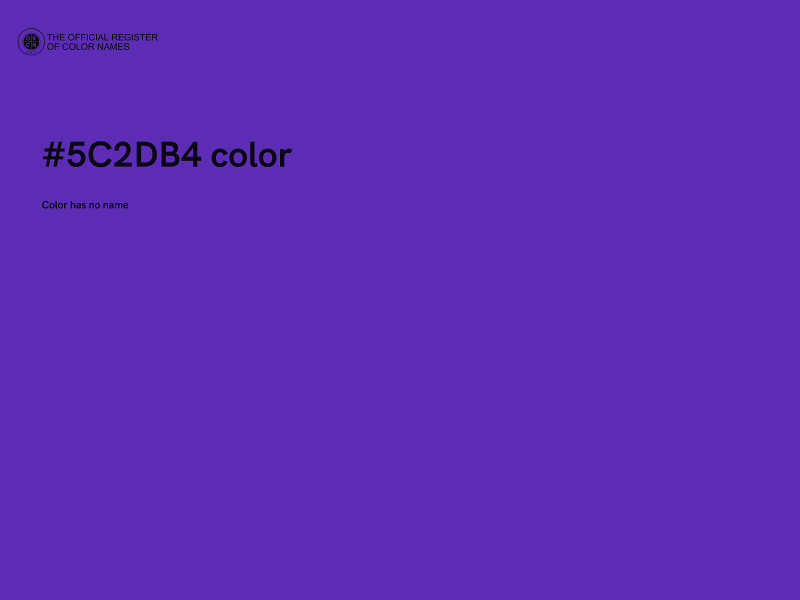 #5C2DB4 color image