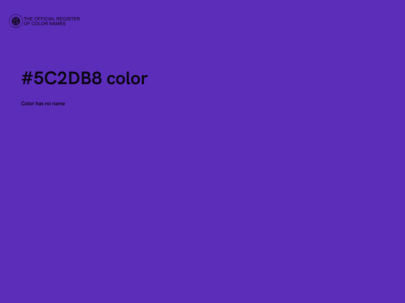 #5C2DB8 color image