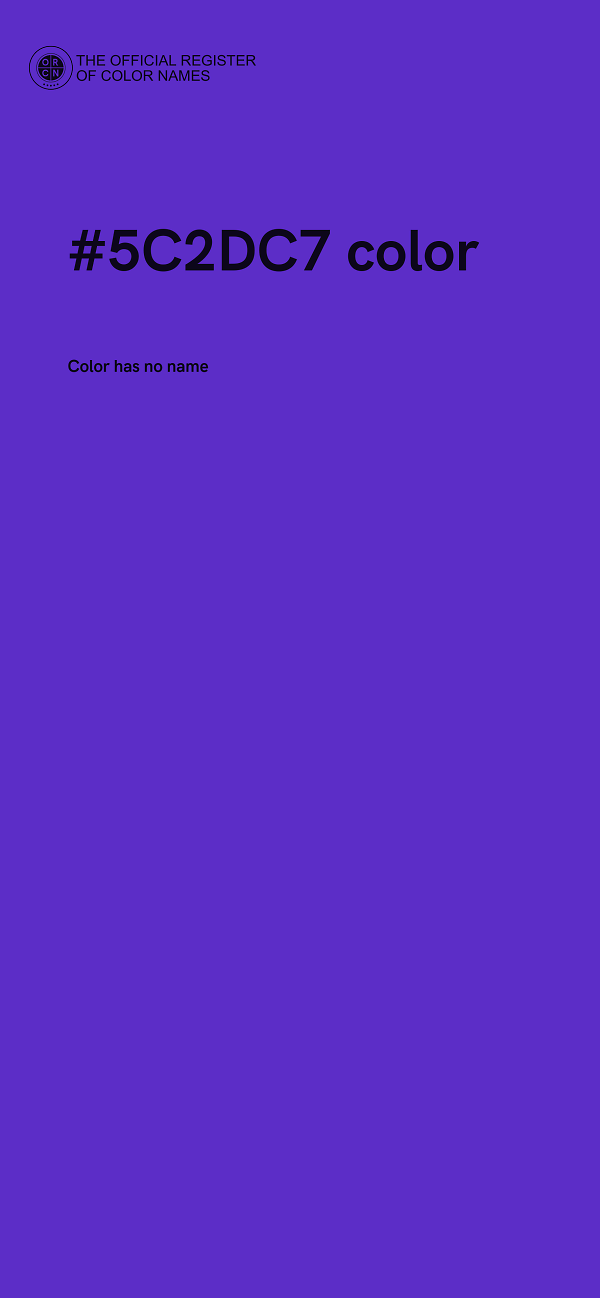 #5C2DC7 color image