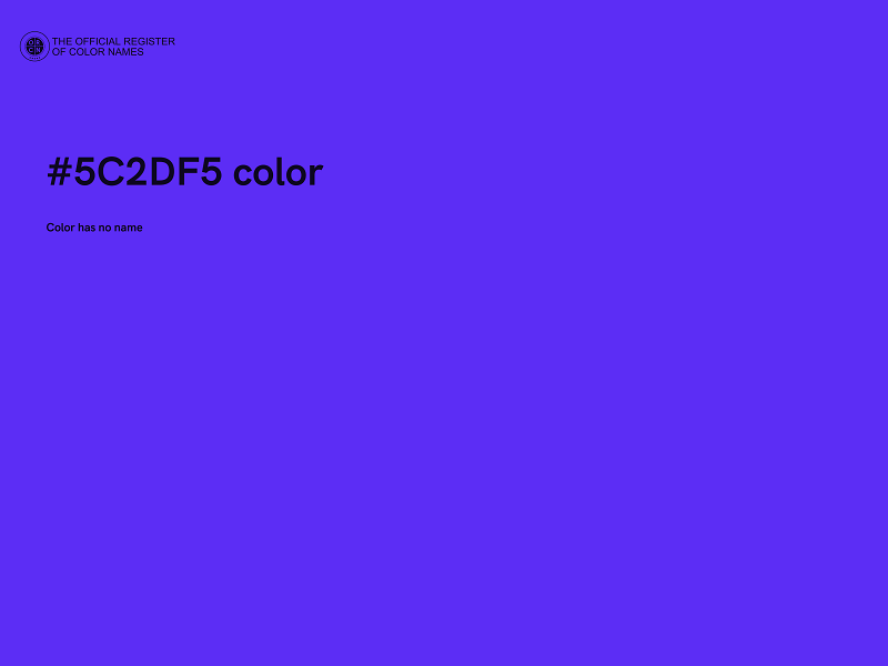 #5C2DF5 color image