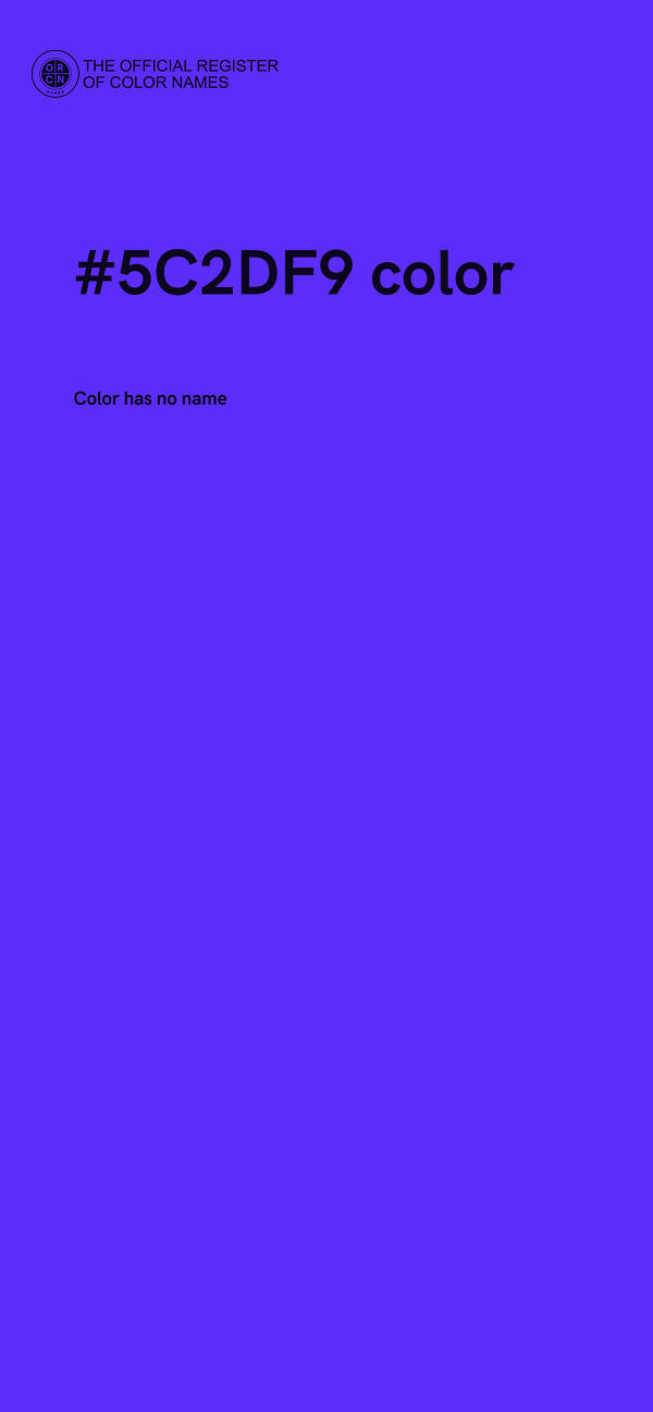 #5C2DF9 color image