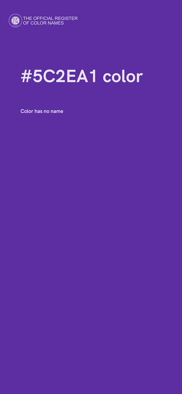 #5C2EA1 color image