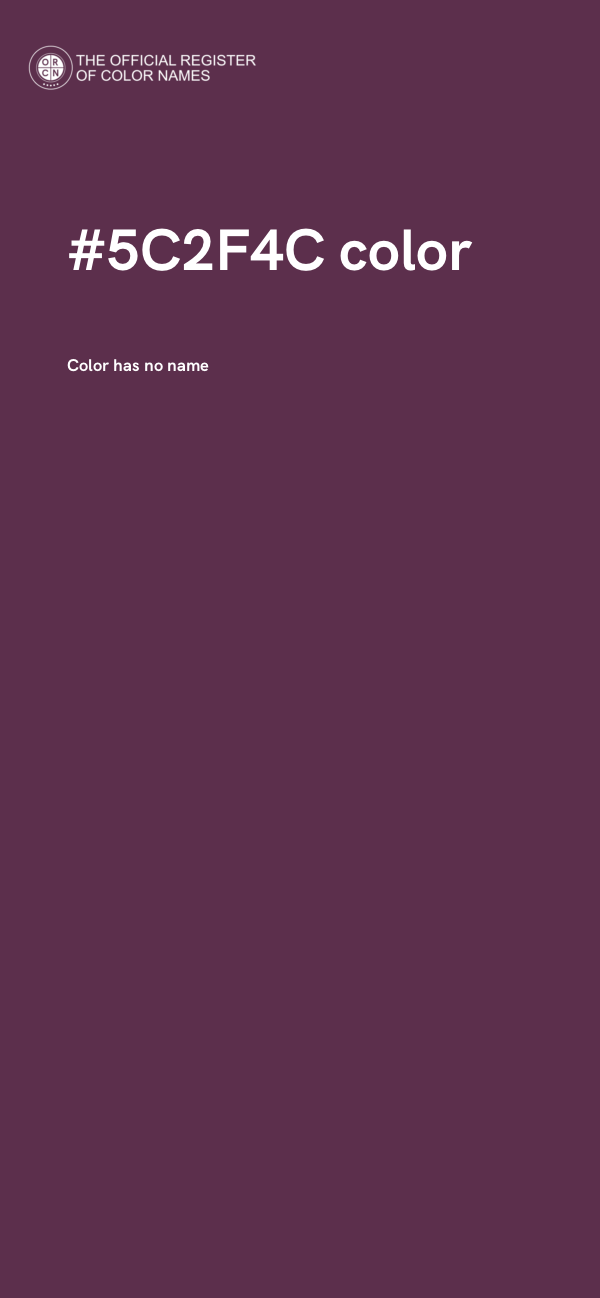 #5C2F4C color image