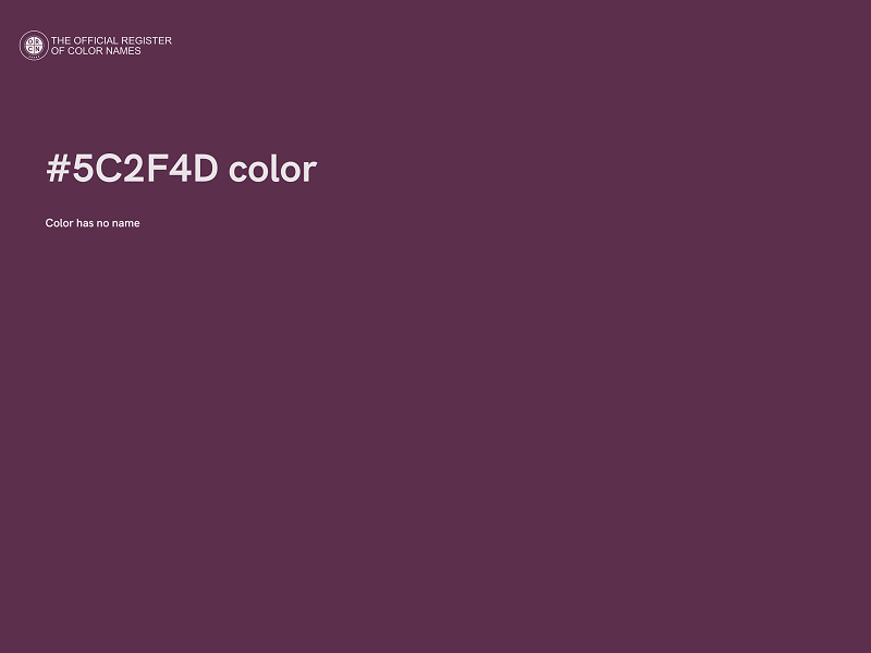#5C2F4D color image