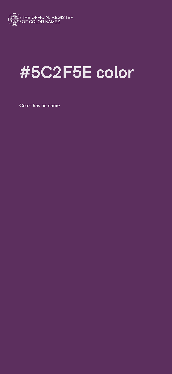 #5C2F5E color image
