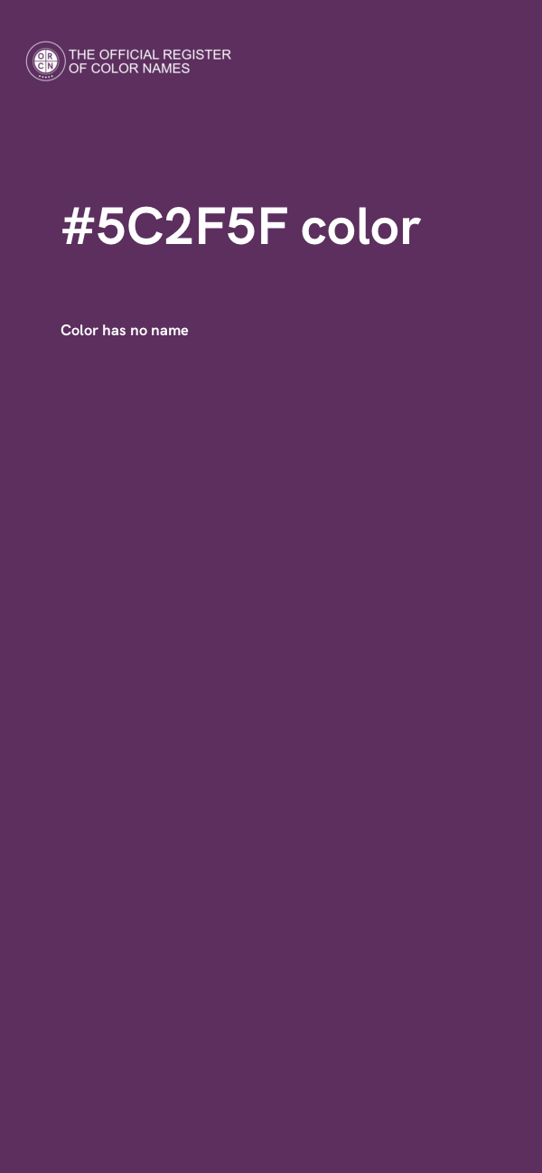 #5C2F5F color image