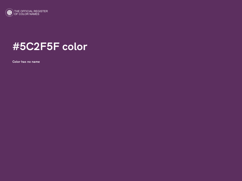 #5C2F5F color image