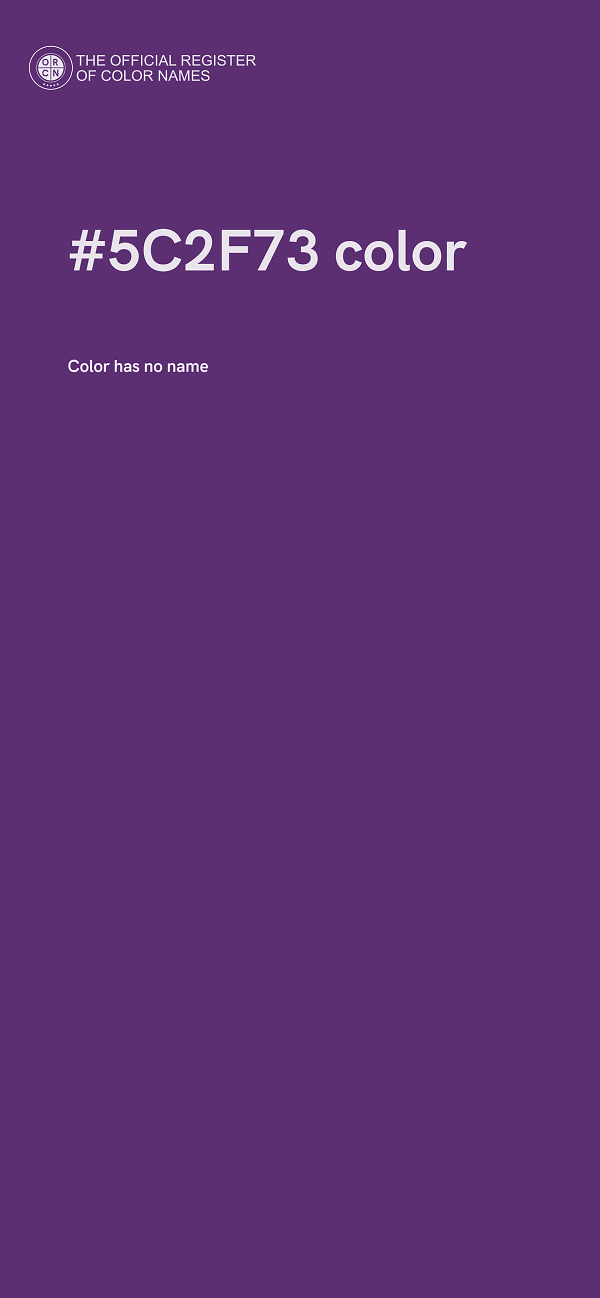 #5C2F73 color image