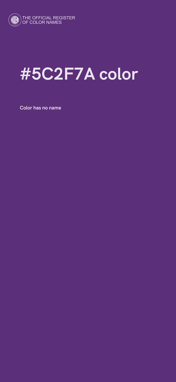 #5C2F7A color image