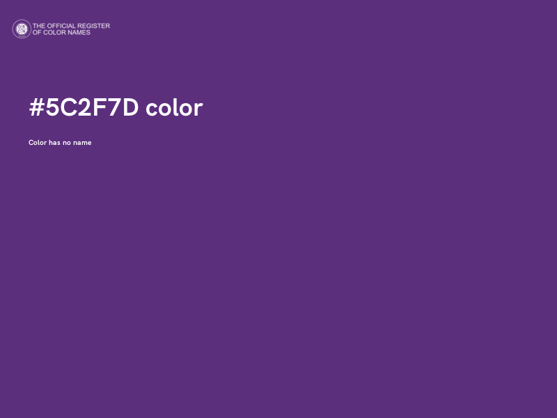 #5C2F7D color image