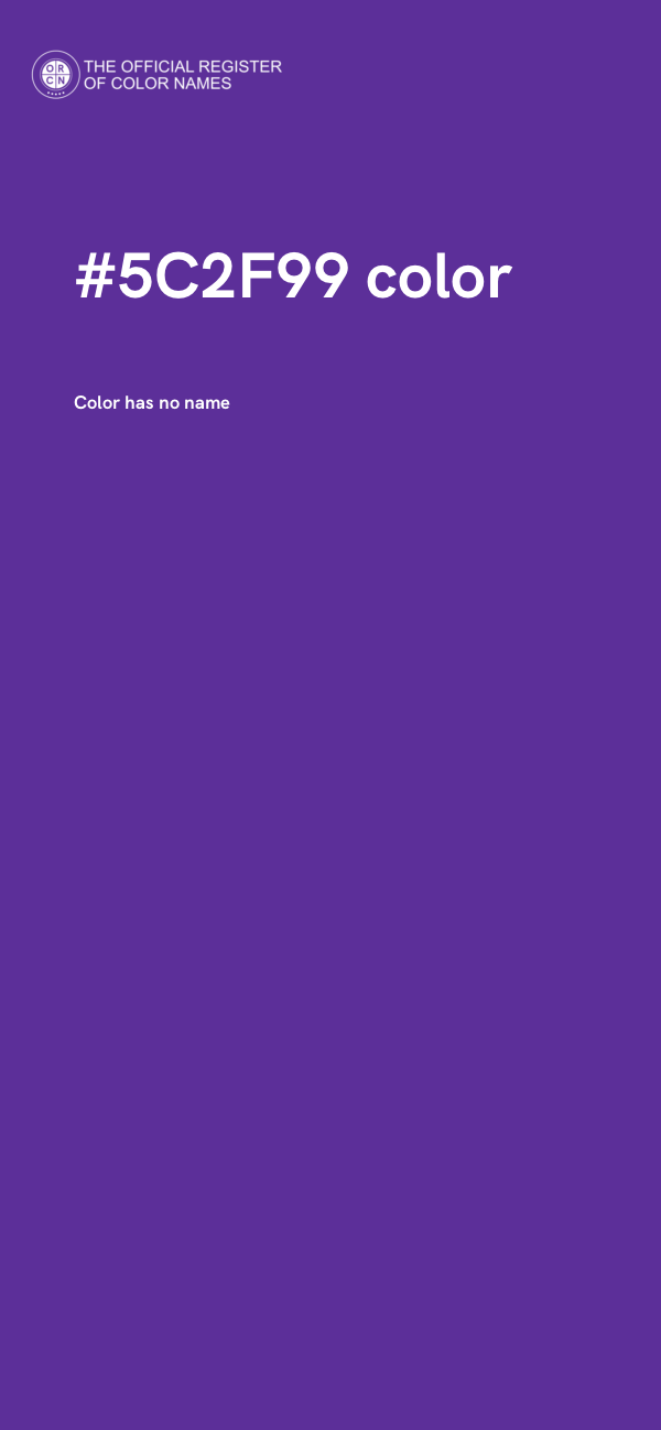 #5C2F99 color image