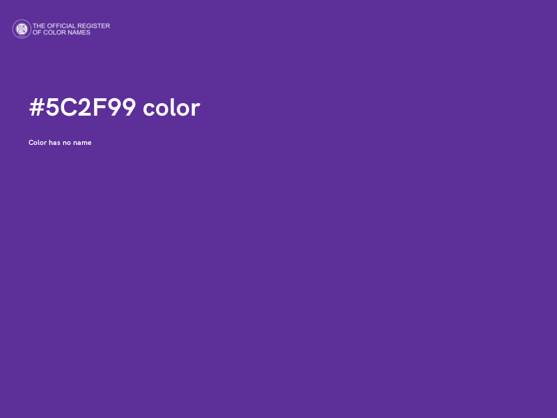 #5C2F99 color image