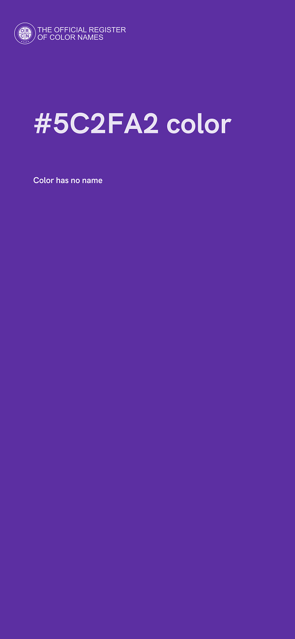 #5C2FA2 color image