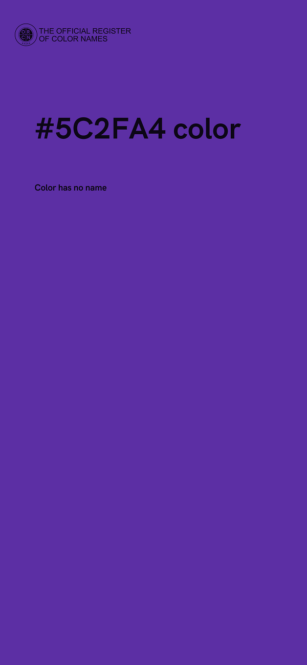 #5C2FA4 color image