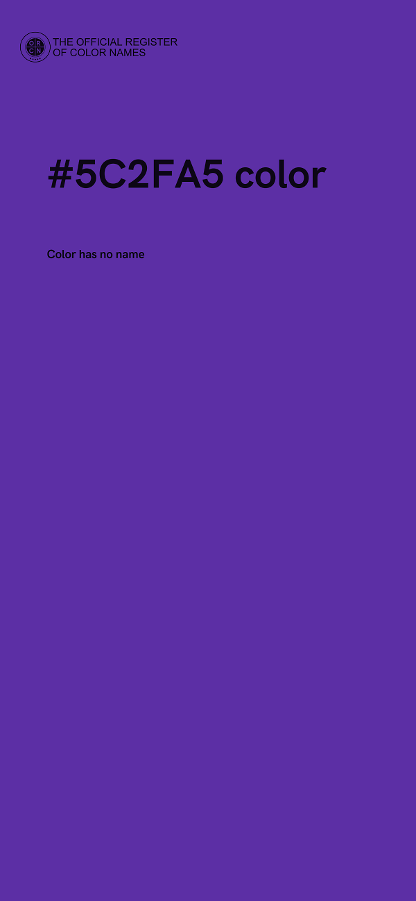 #5C2FA5 color image