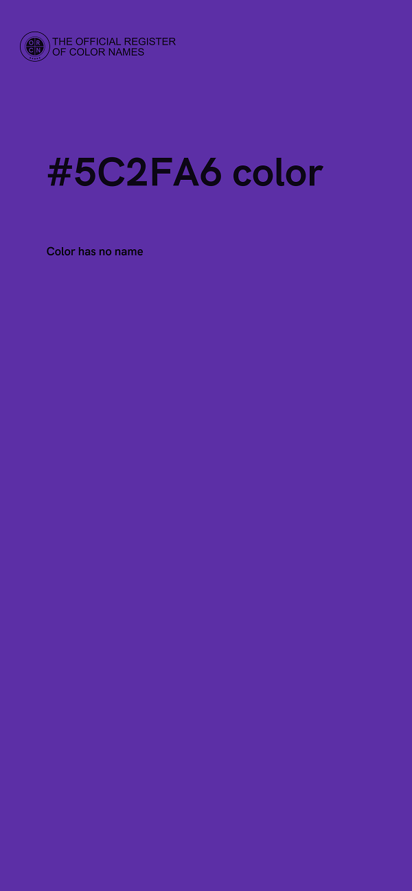 #5C2FA6 color image