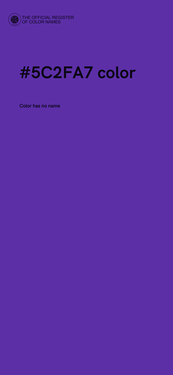 #5C2FA7 color image