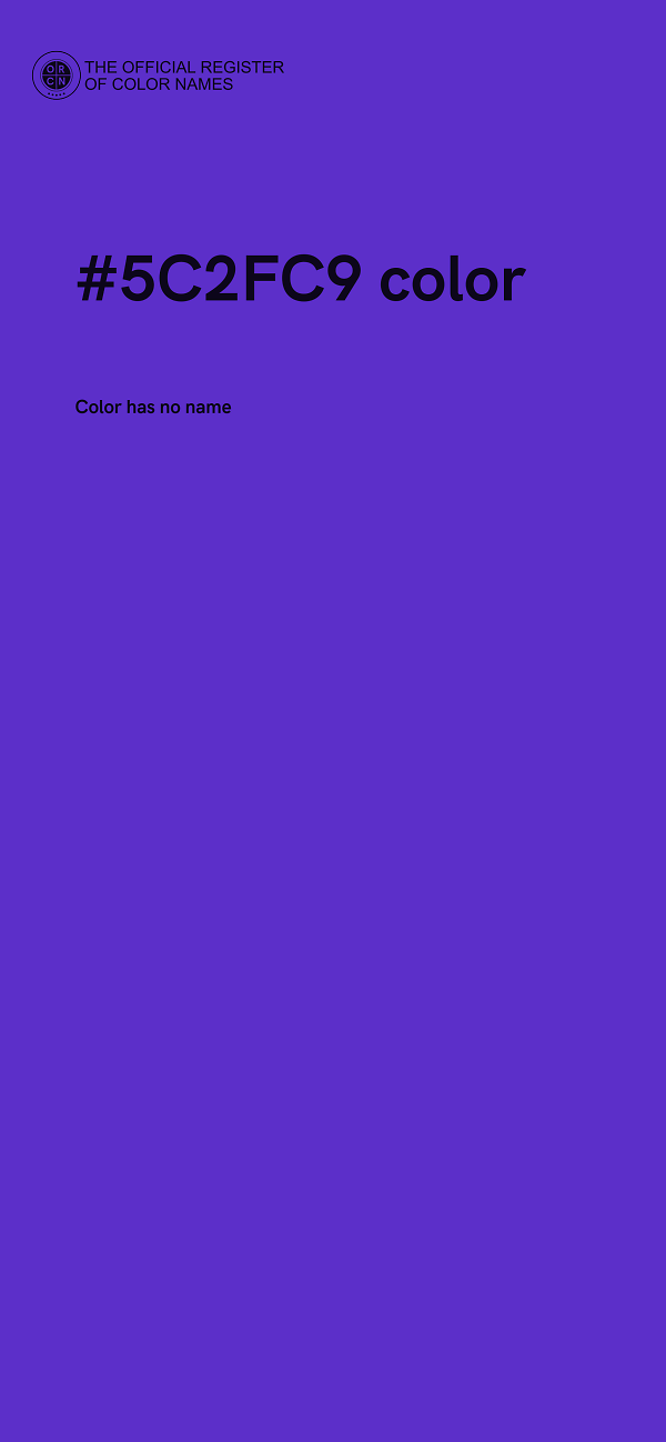 #5C2FC9 color image