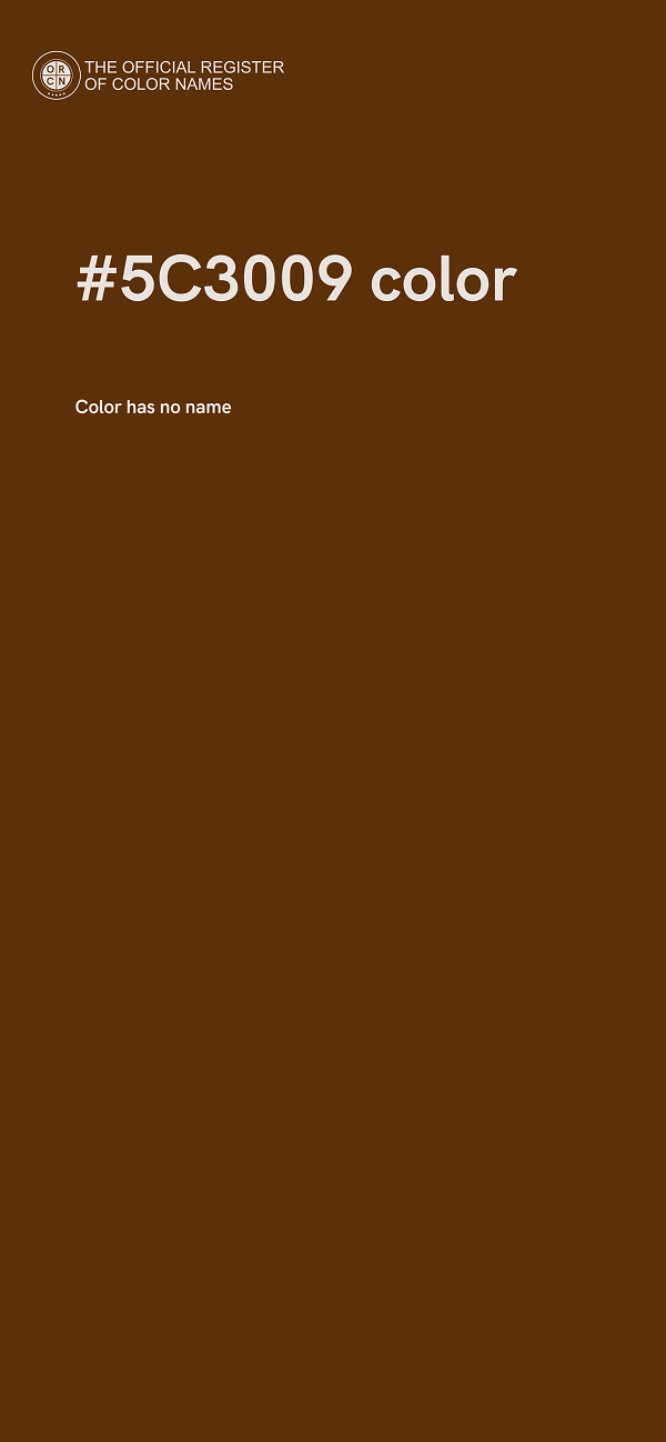 #5C3009 color image