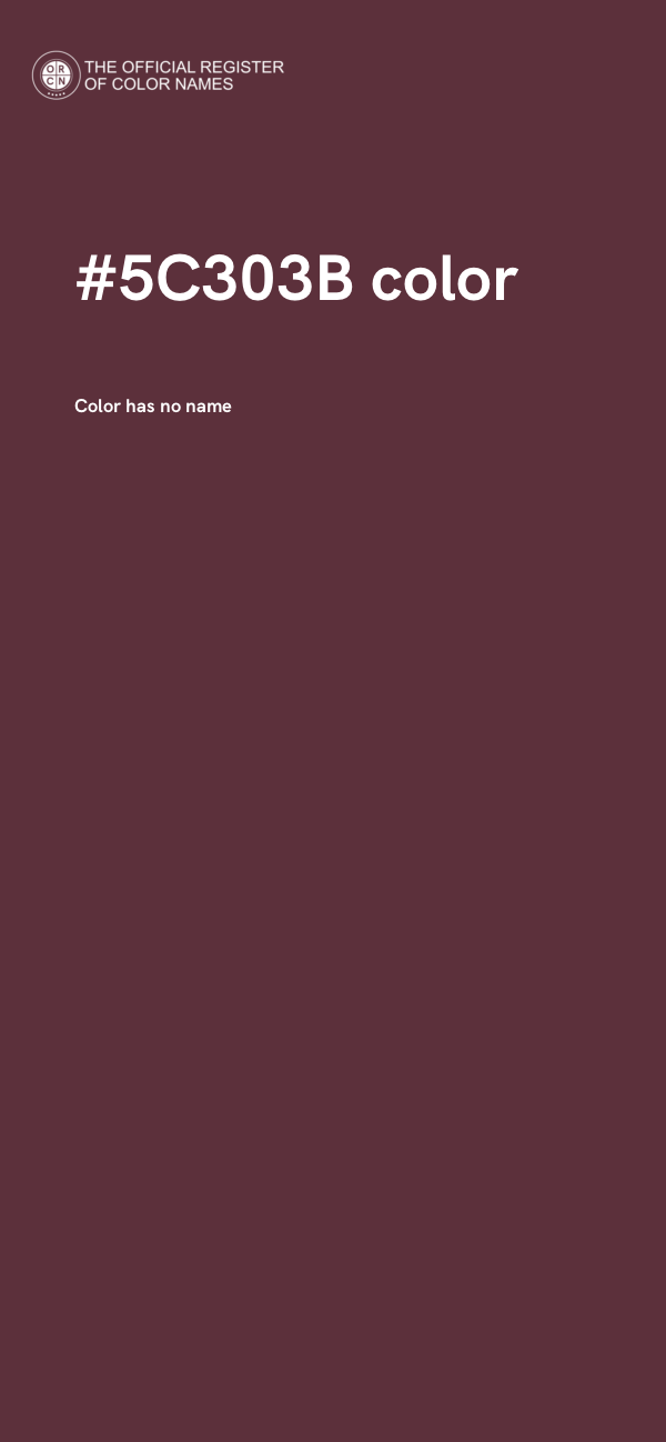 #5C303B color image