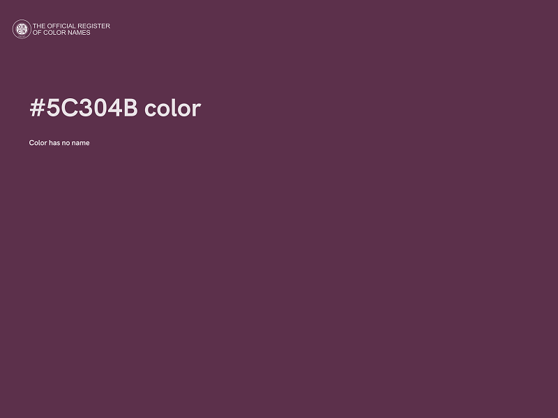 #5C304B color image