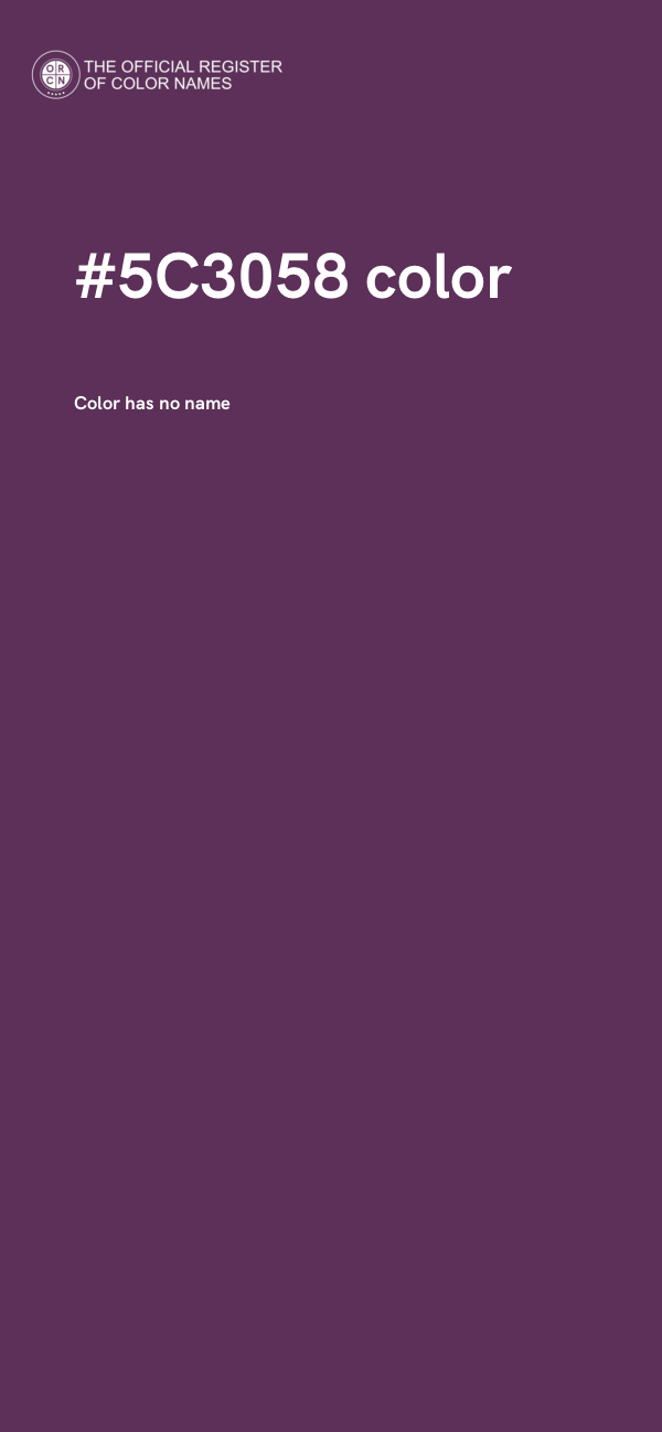 #5C3058 color image