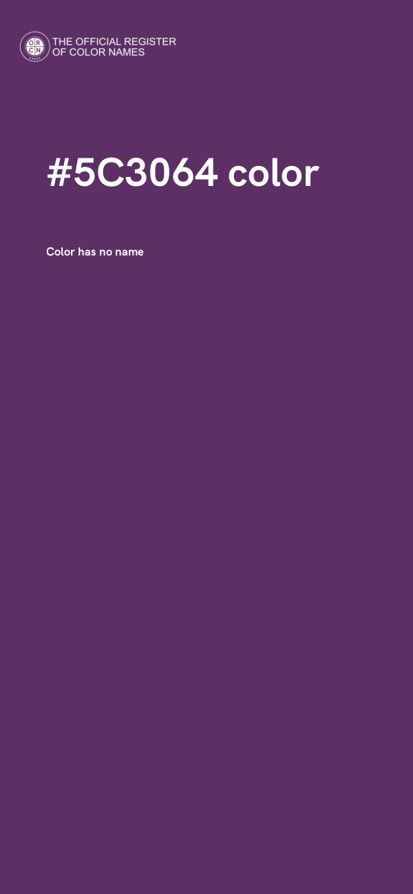 #5C3064 color image