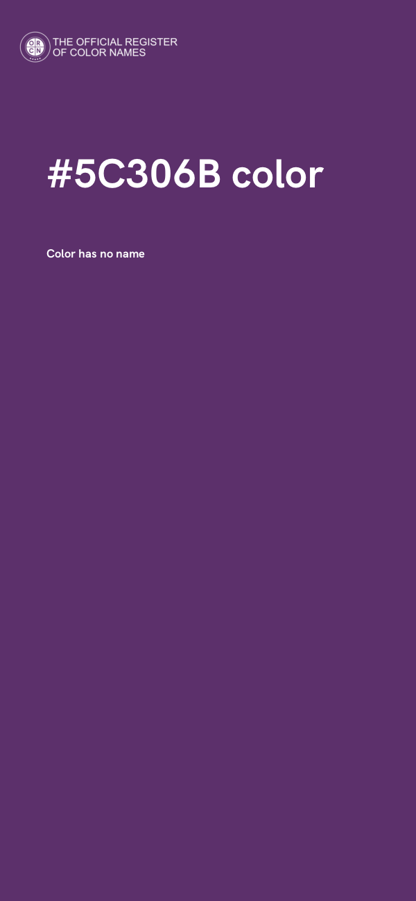 #5C306B color image