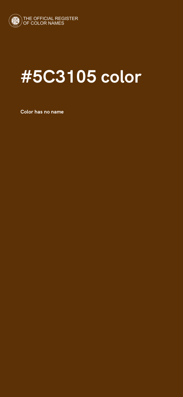 #5C3105 color image