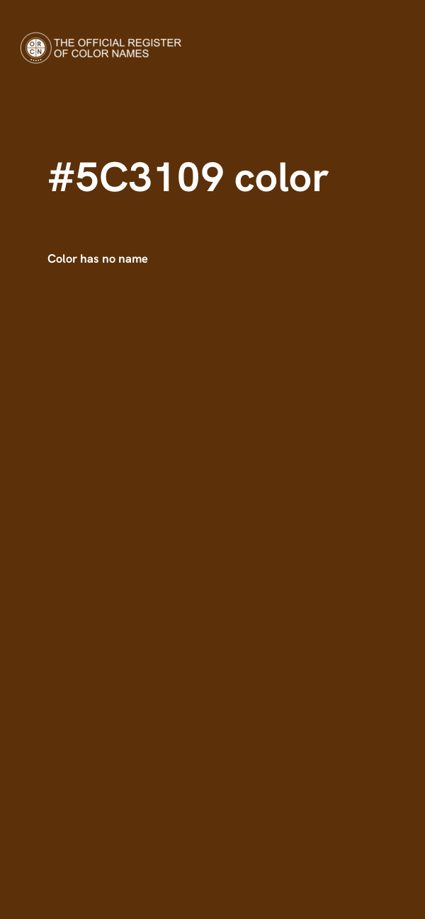 #5C3109 color image
