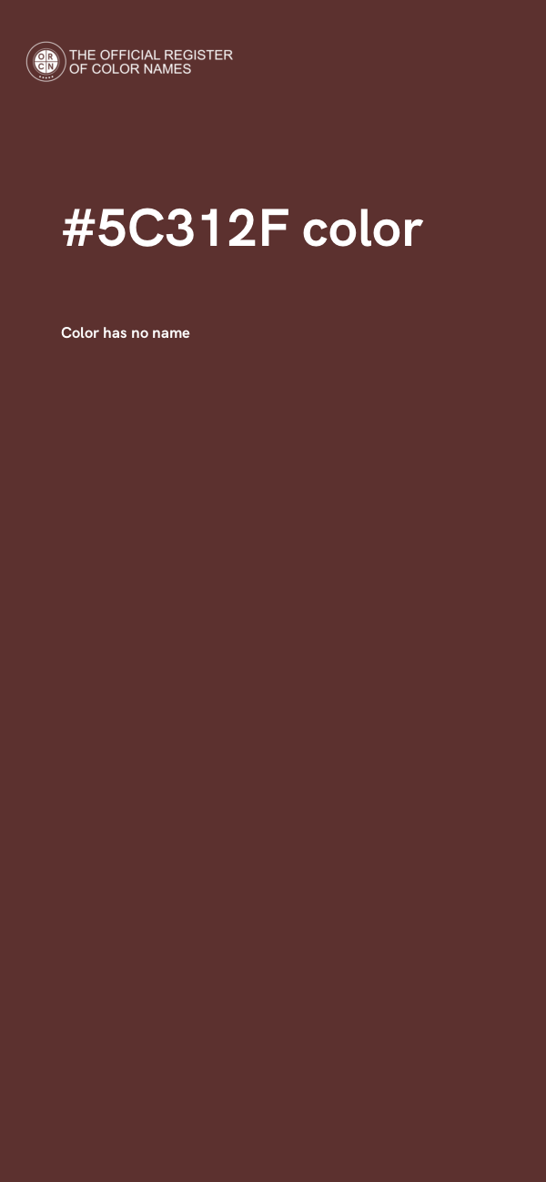 #5C312F color image