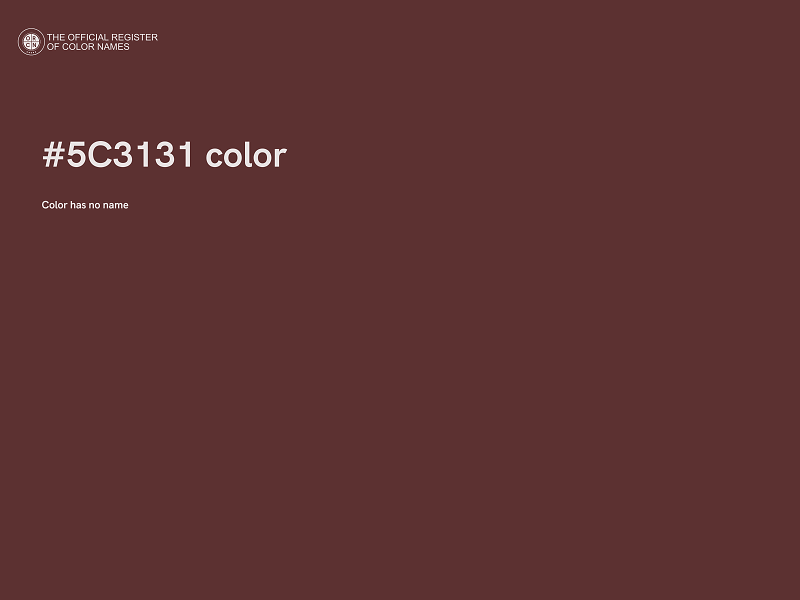 #5C3131 color image