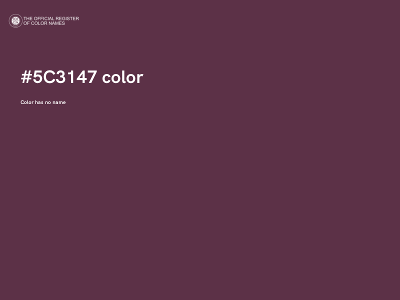 #5C3147 color image