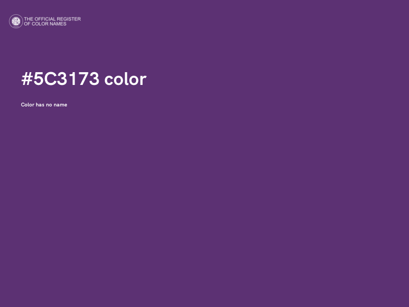 #5C3173 color image