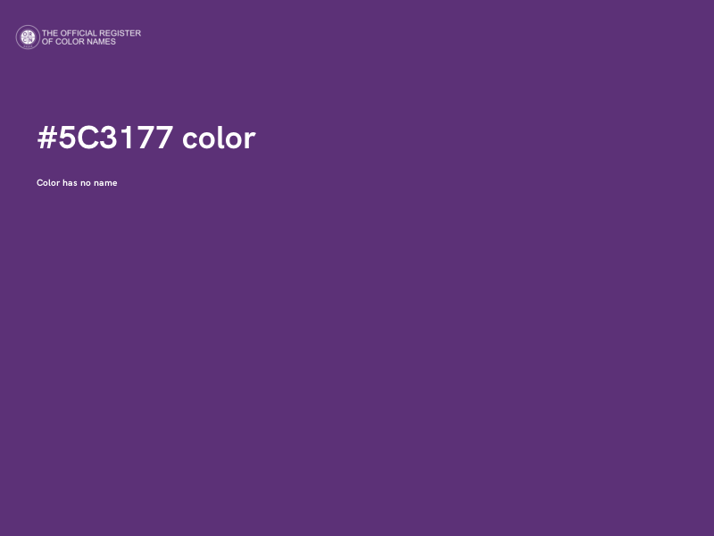 #5C3177 color image