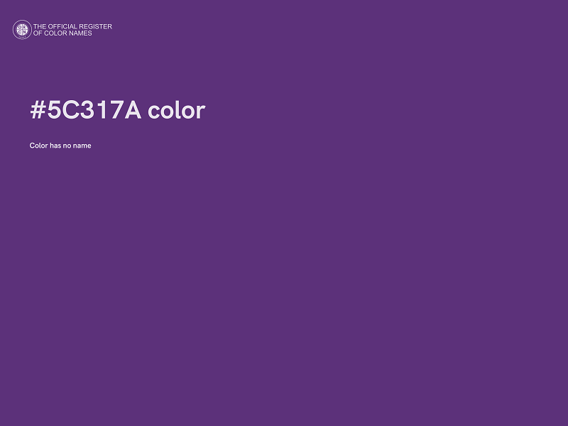 #5C317A color image