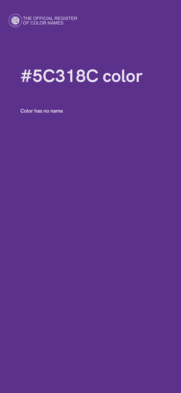 #5C318C color image