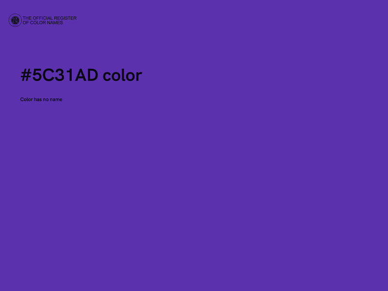 #5C31AD color image