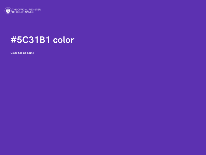 #5C31B1 color image