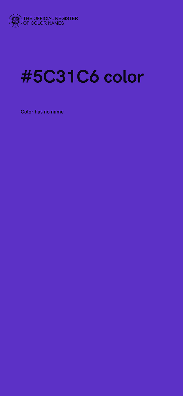 #5C31C6 color image