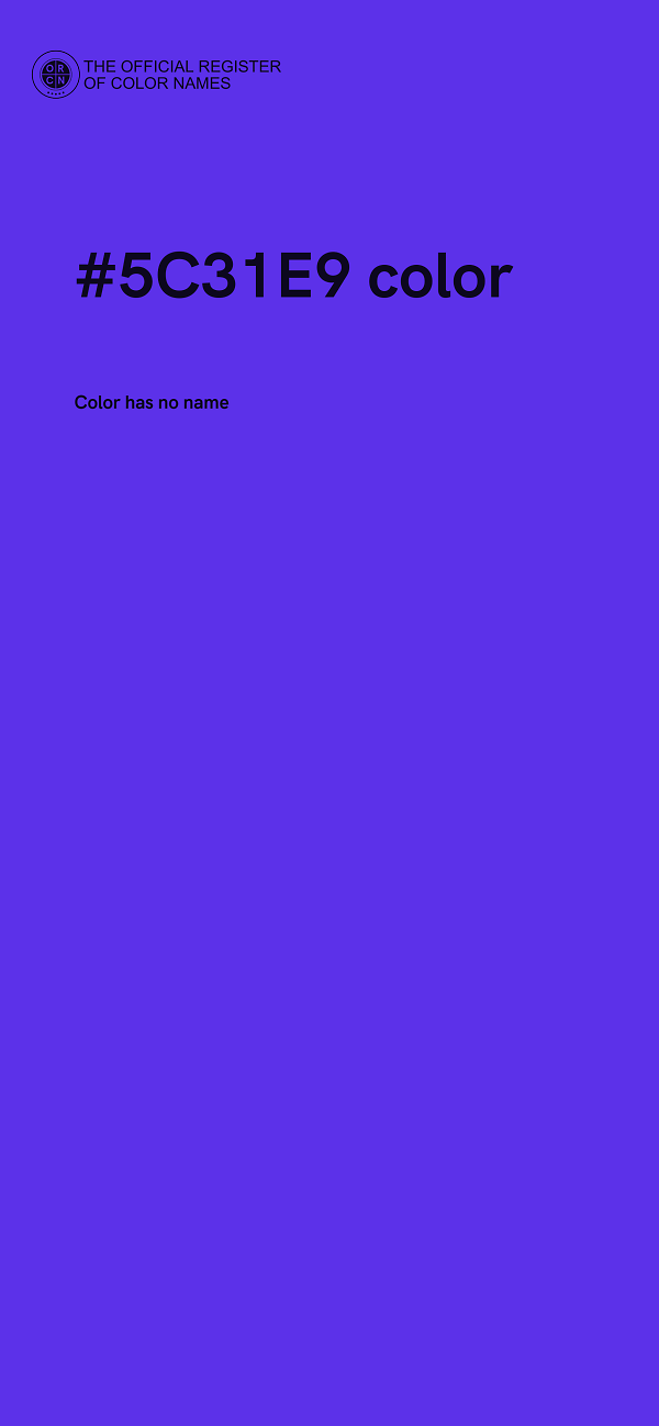 #5C31E9 color image