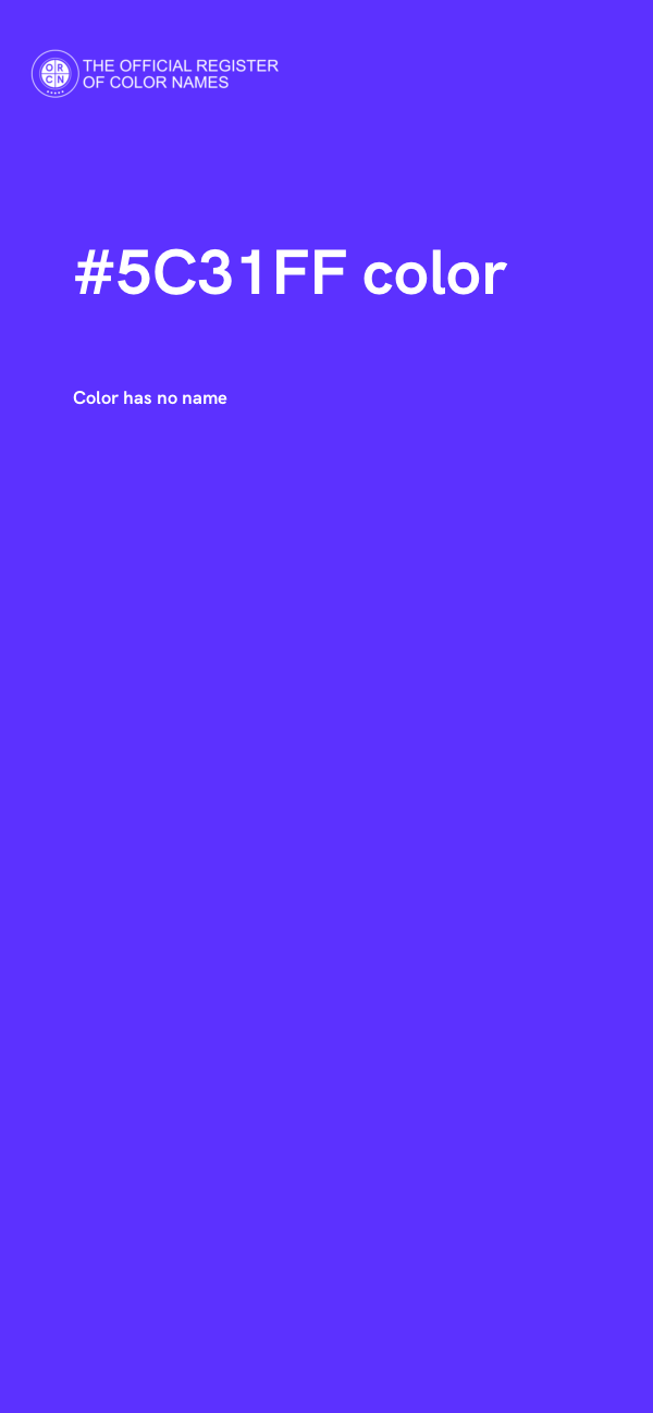 #5C31FF color image
