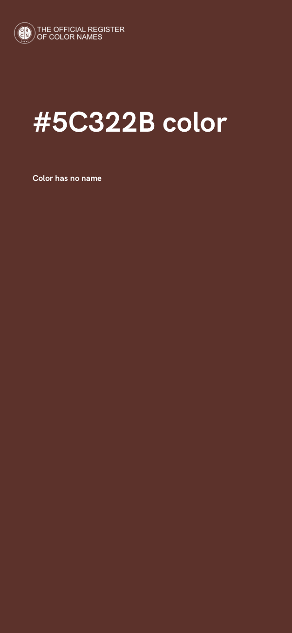 #5C322B color image